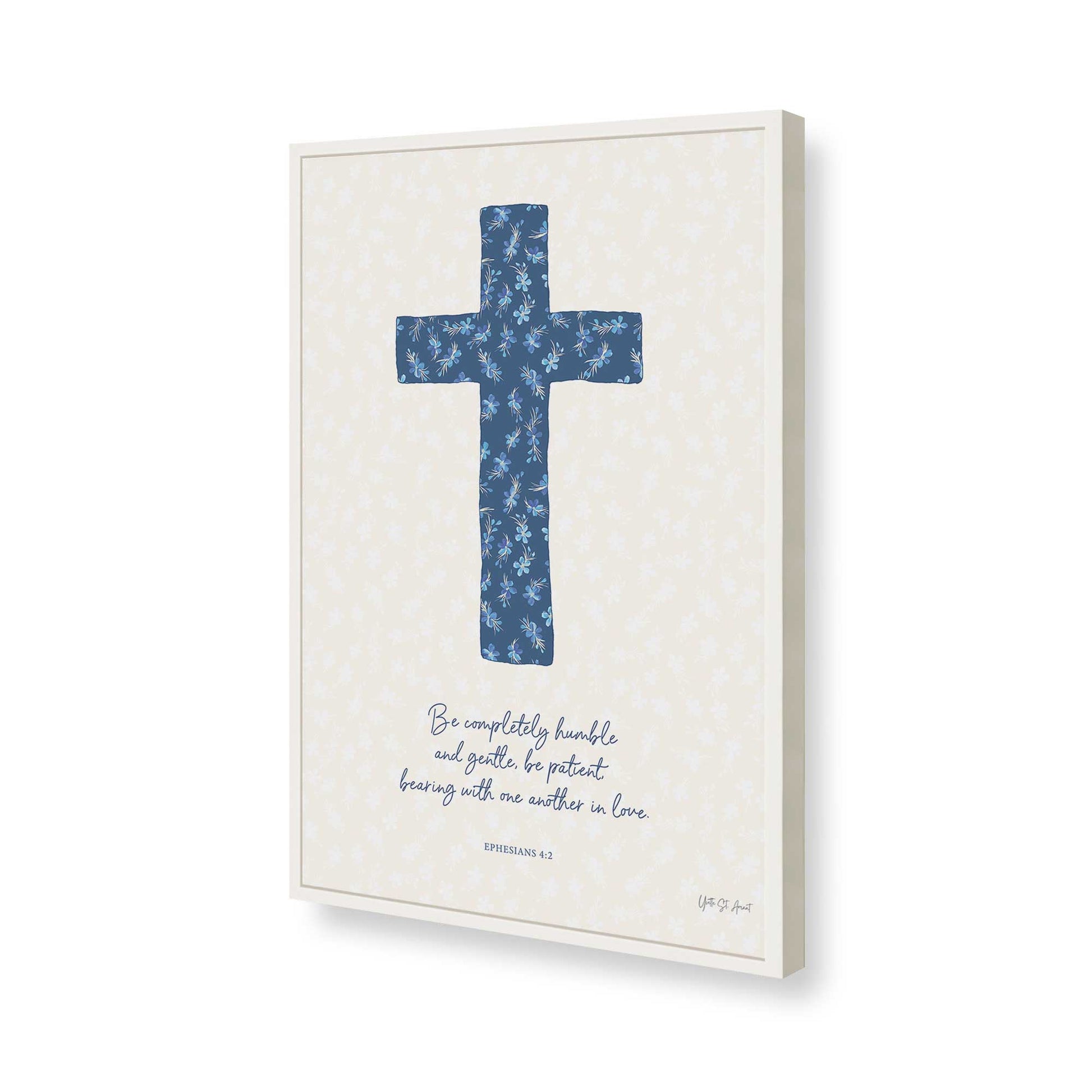 [Color:Opaque White], Picture of art in a Opaque White frame of the corner