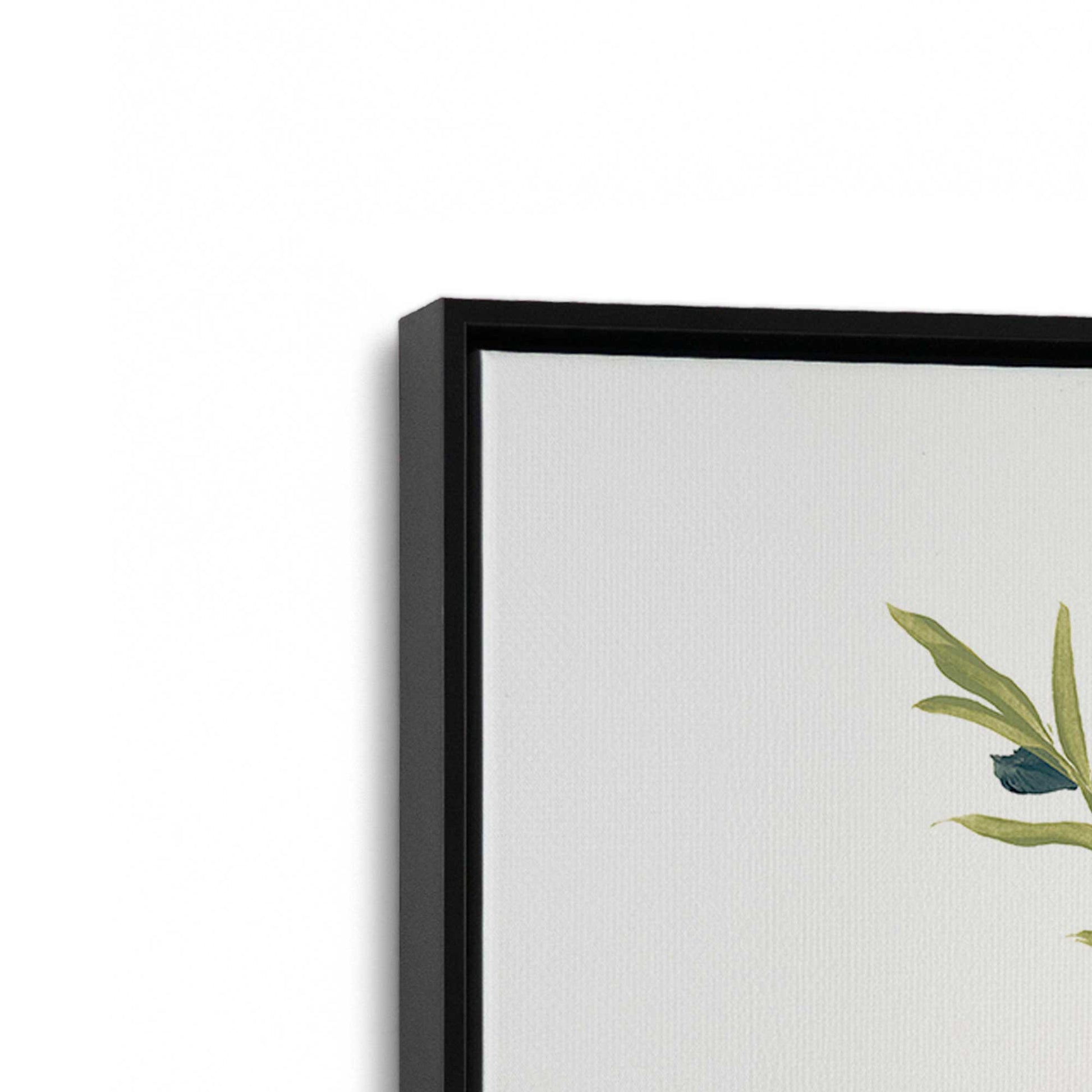 [Color:Satin Black], Picture of art in a Satin Black frame at an angle