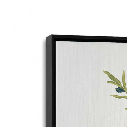 [Color:Satin Black], Picture of art in a Satin Black frame at an angle