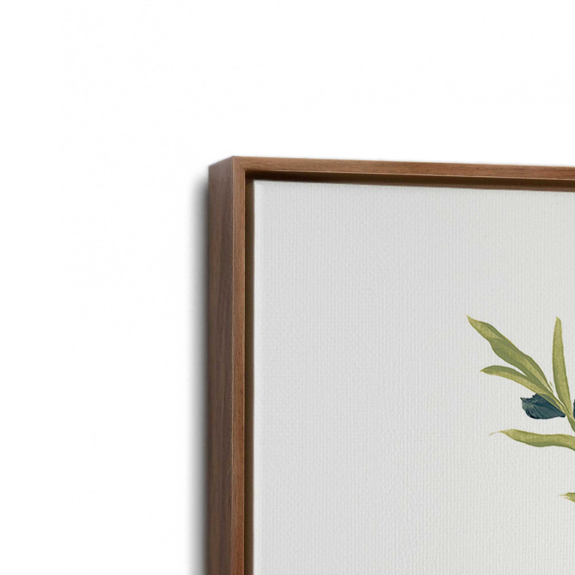 [Color:Walnut], Picture of art in a Walnut frame at an angle