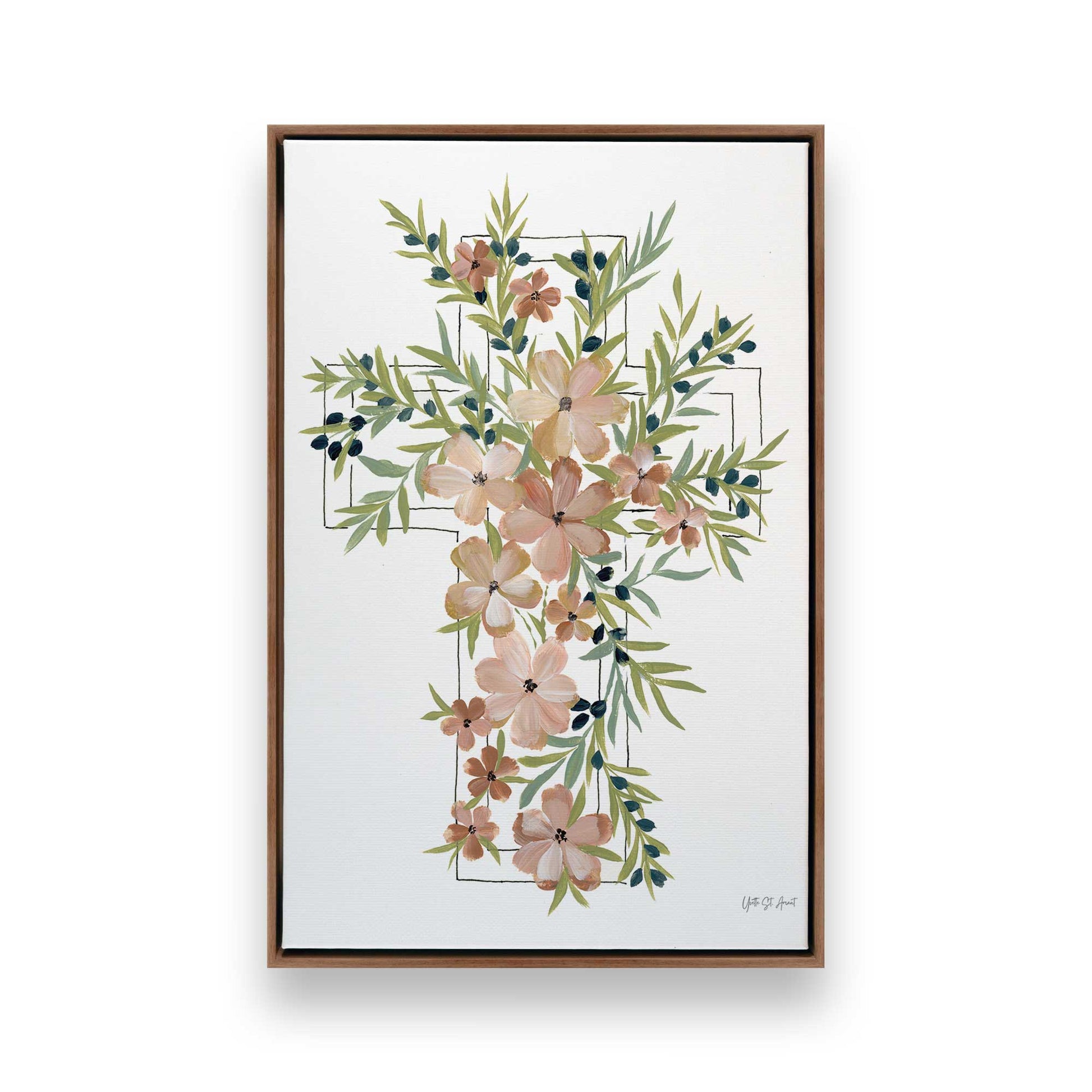 [Color:Walnut], Picture of art in a Walnut frame