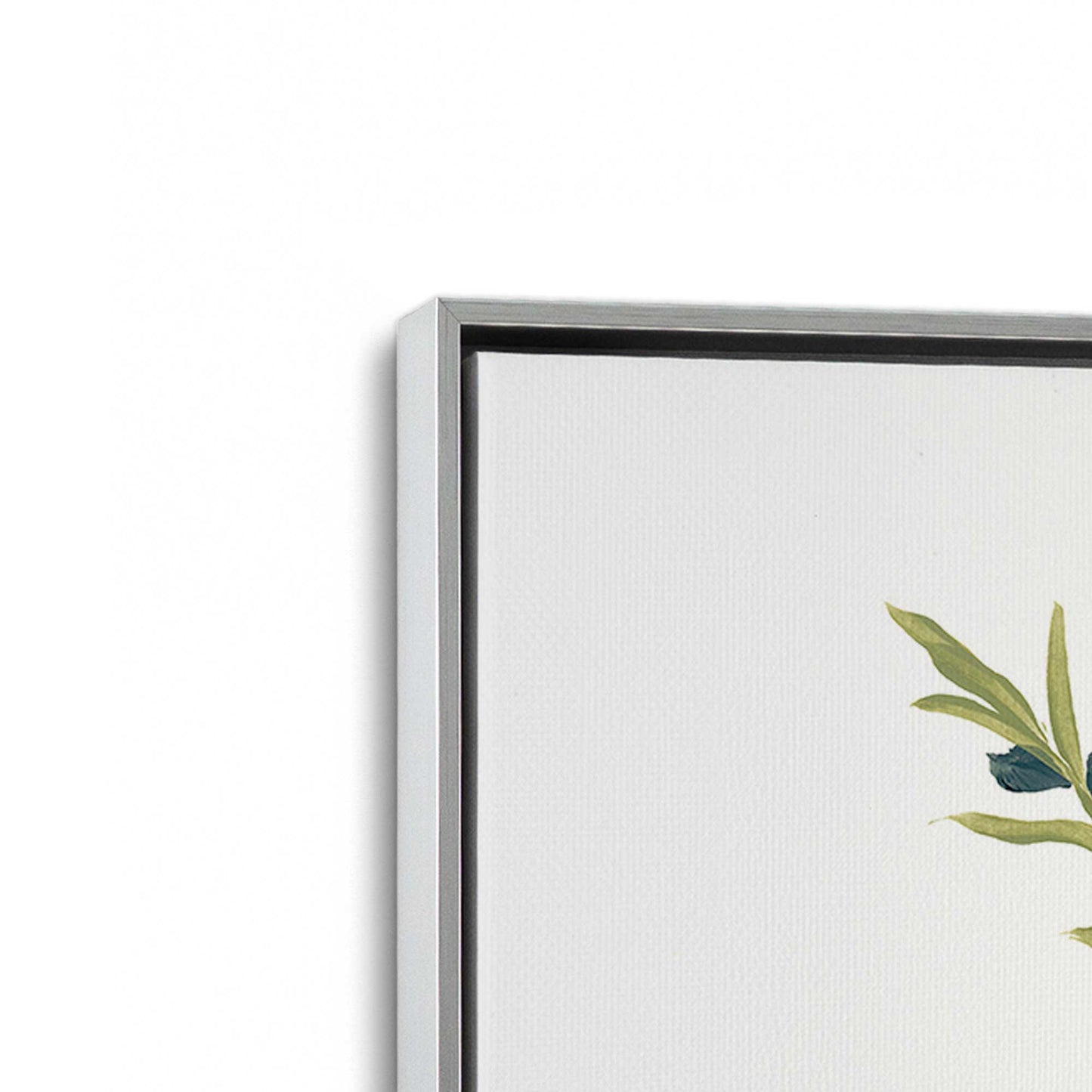 [Color:Polished Chrome], Picture of art in a Polished Chrome frame at an angle