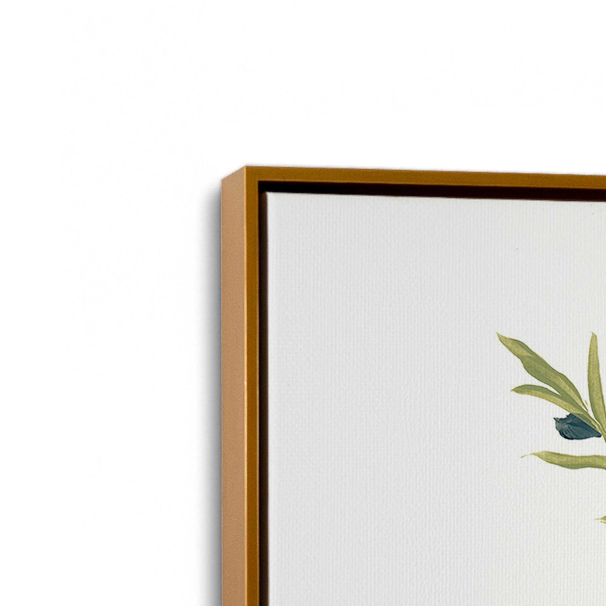 [Color:Polished Gold], Picture of art in a Polished Gold frame at an angle