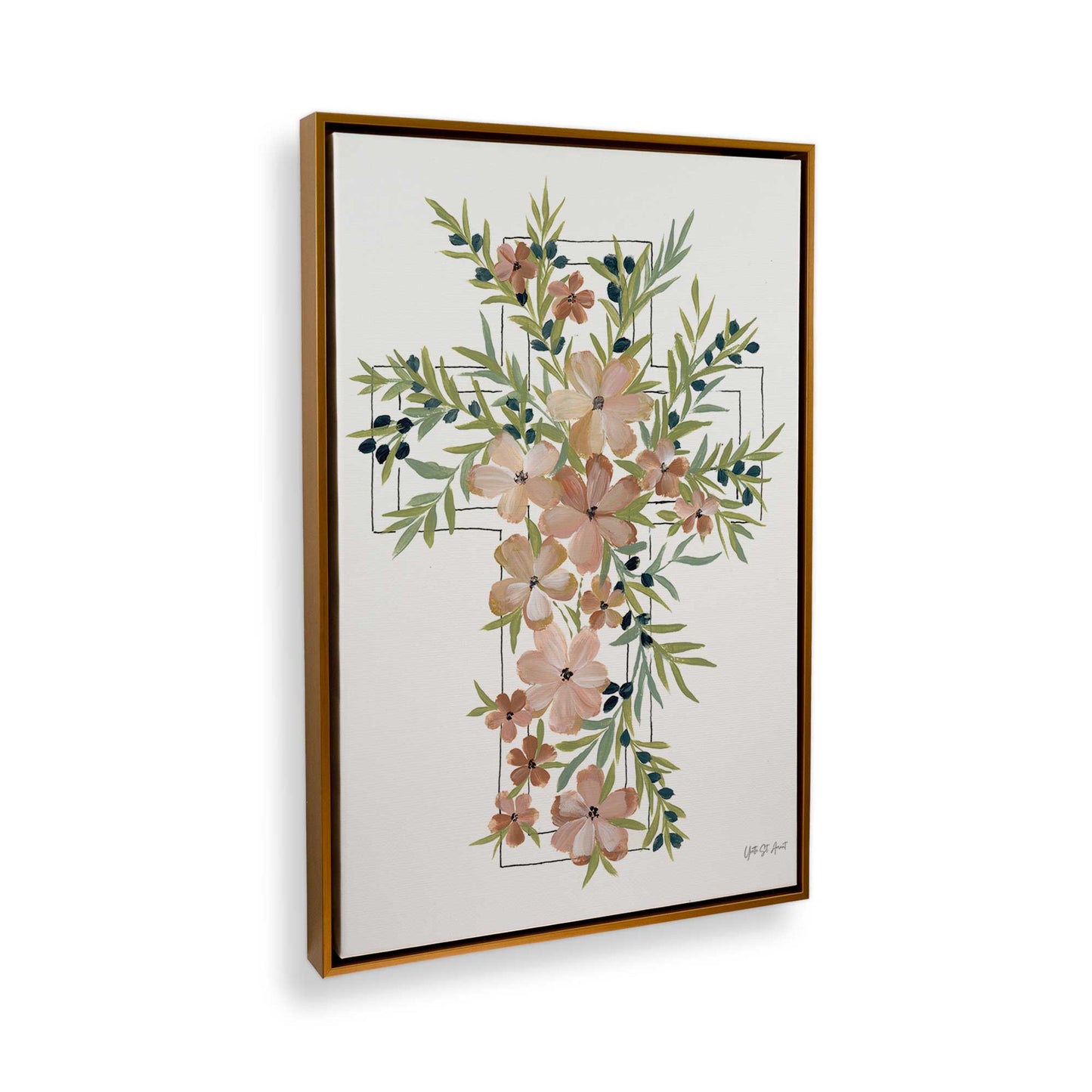 [Color:Polished Gold], Picture of the corner of the art