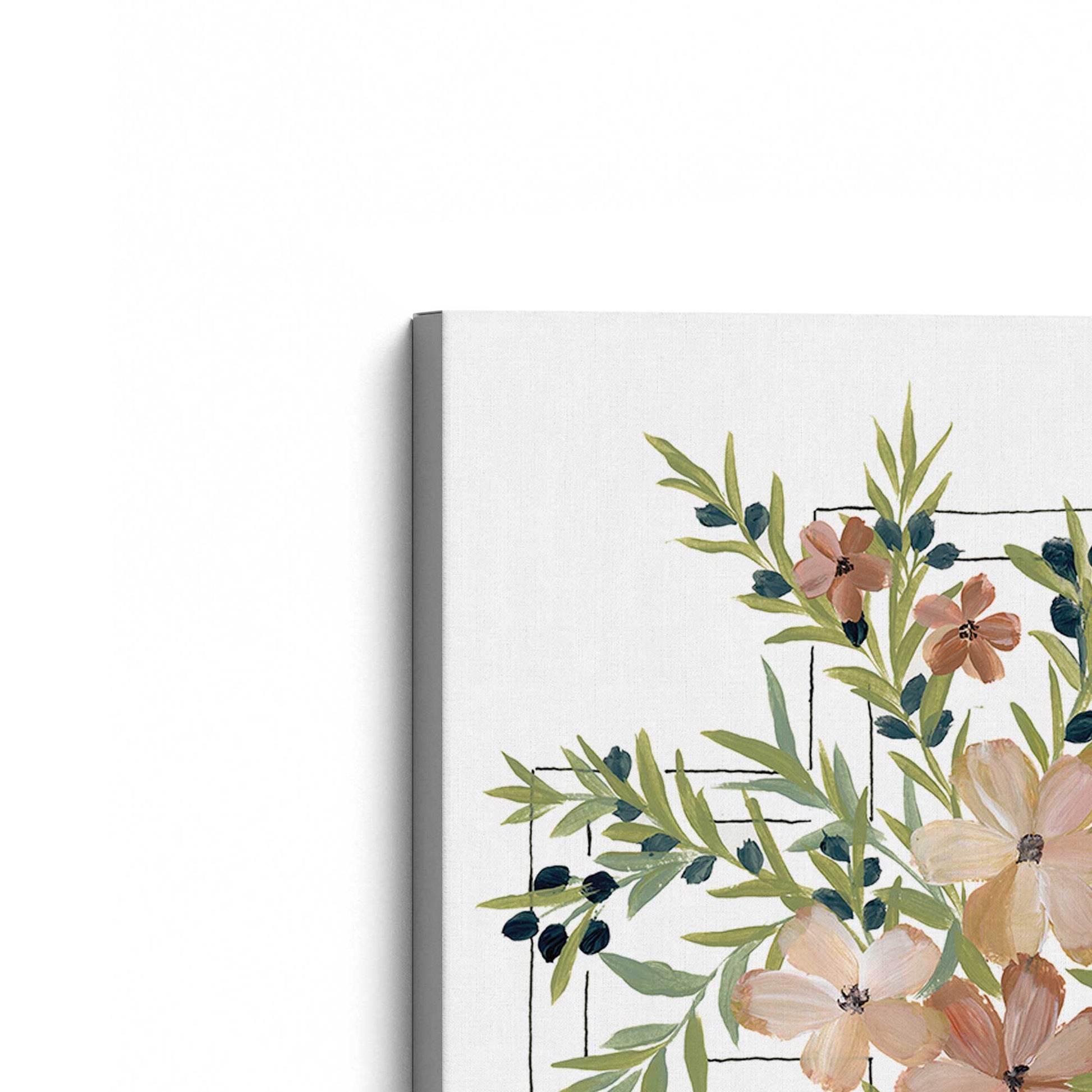 [Color:Stretched Canvas], Picture of the corner of the art