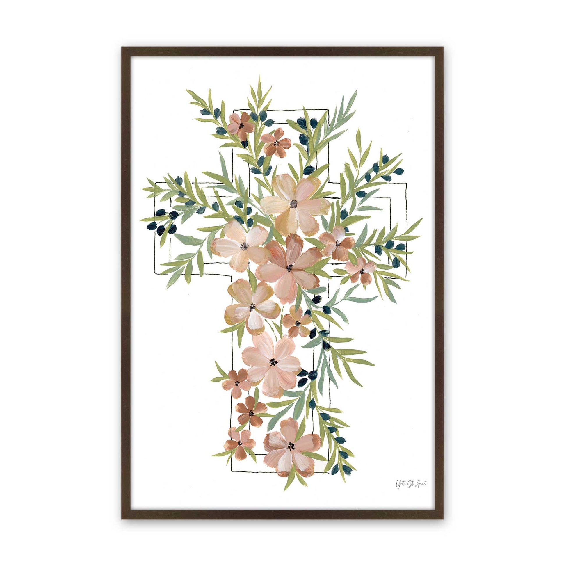 [Color:Belvinder Brown], Picture of art in a Belvinder Brown frame