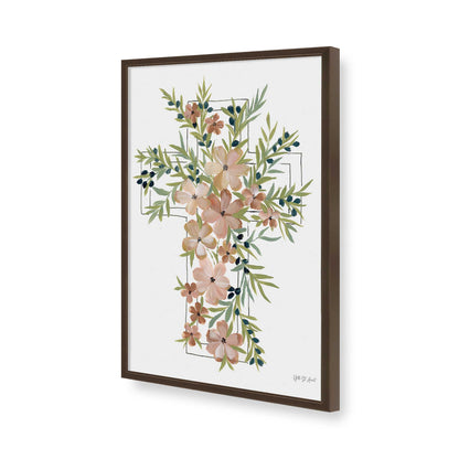 [Color:Brown], Picture of art in a Brown frame of the corner