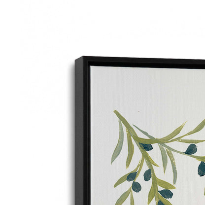 [Color:Satin Black], Picture of art in a Satin Black frame at an angle
