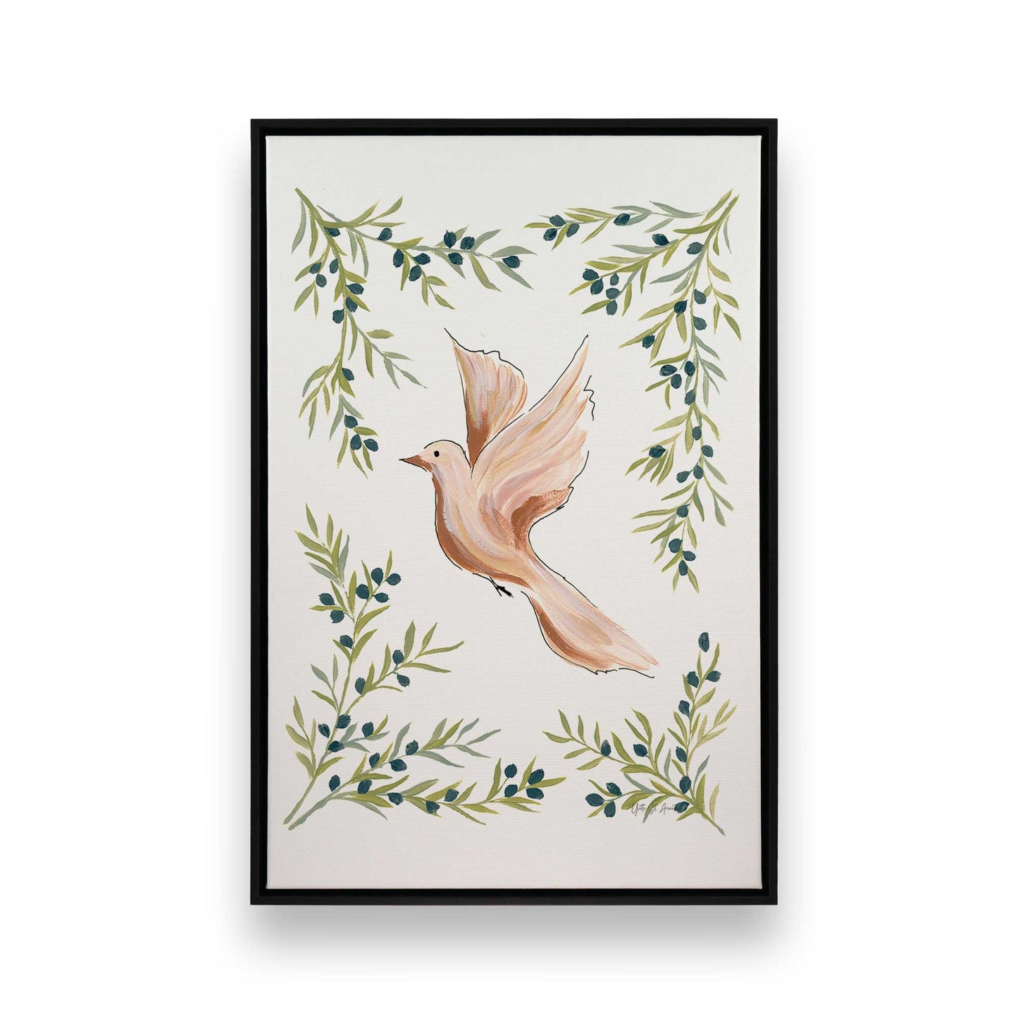 [Color:Satin Black], Picture of art in a Satin Black frame