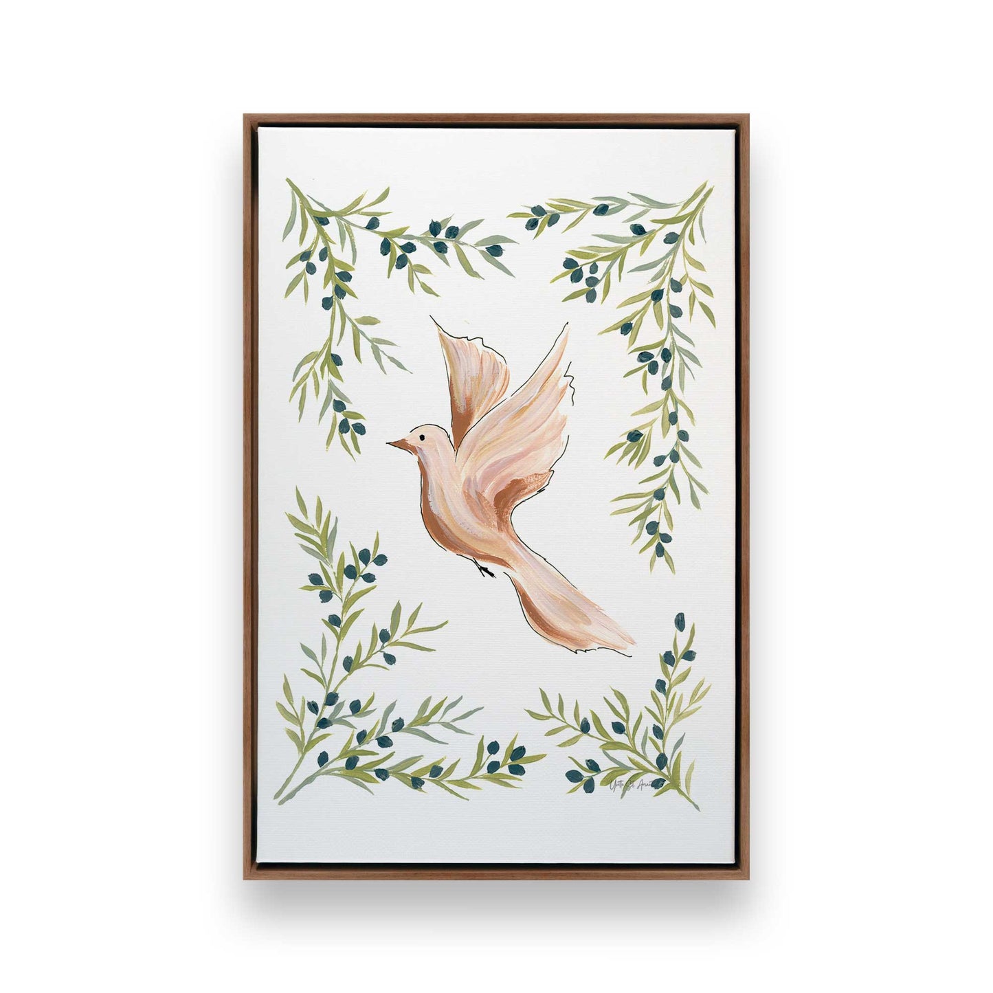 [Color:Walnut], Picture of art in a Walnut frame