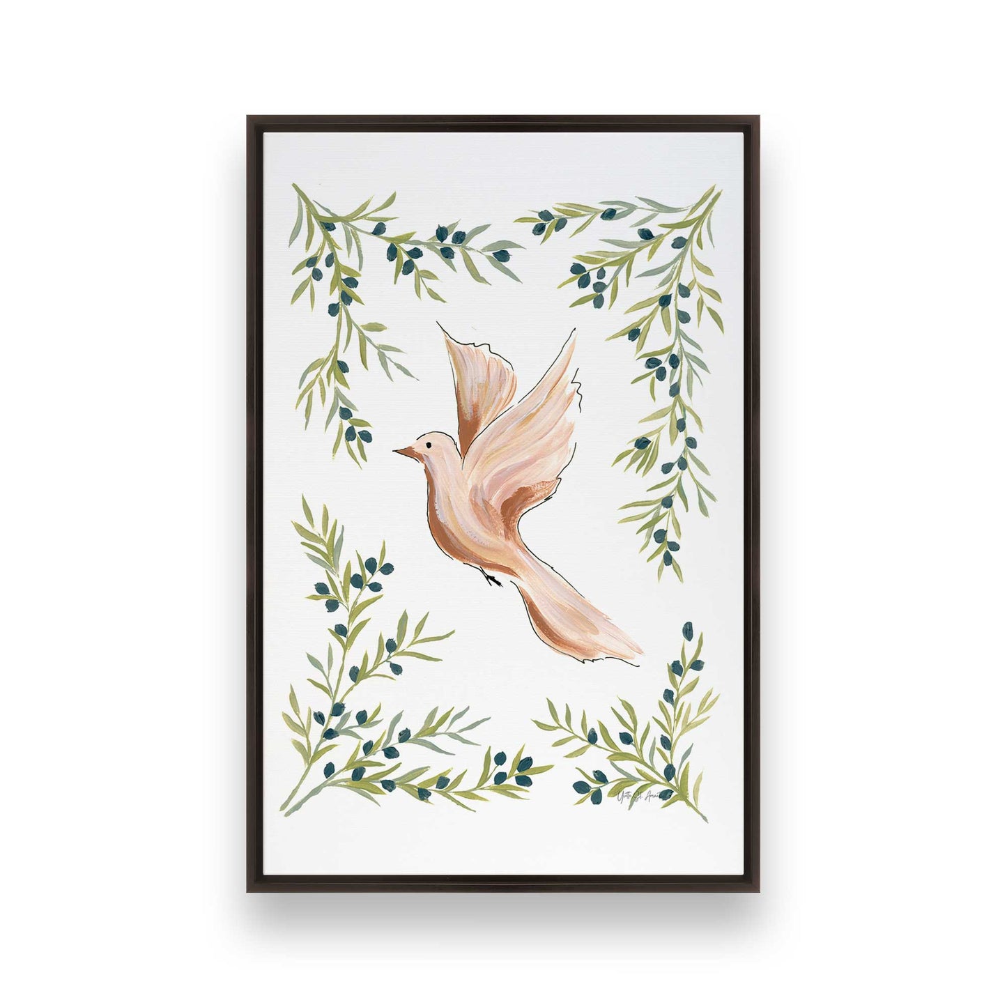 [Color:Espresso], Picture of art in a Espresso frame