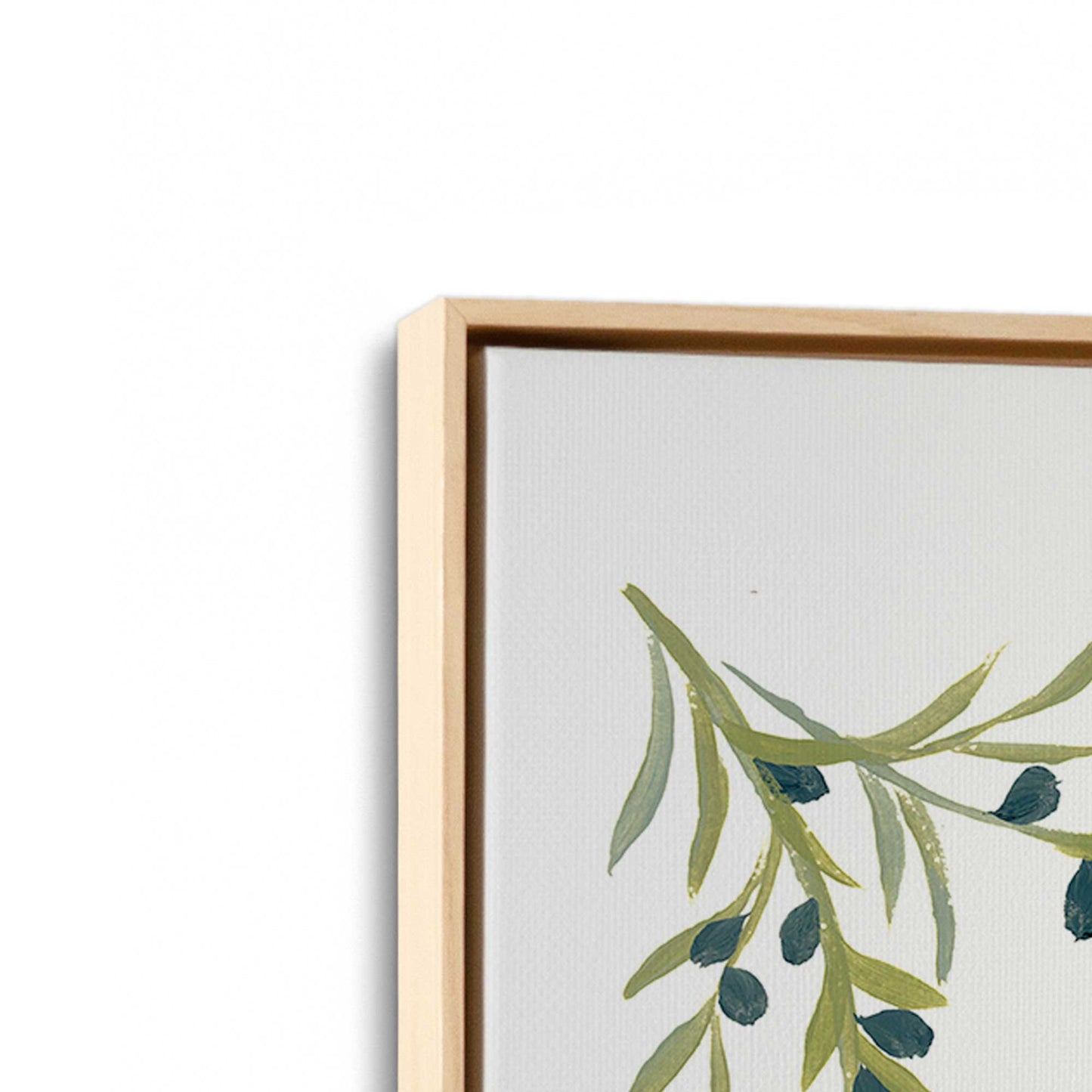 [Color:American Maple], Picture of art in a American Maple frame at an angle
