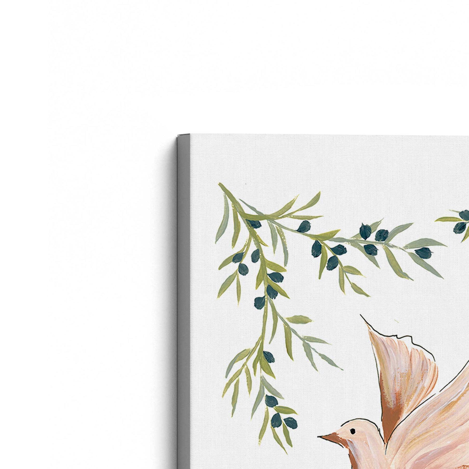 [Color:Stretched Canvas], Picture of the corner of the art