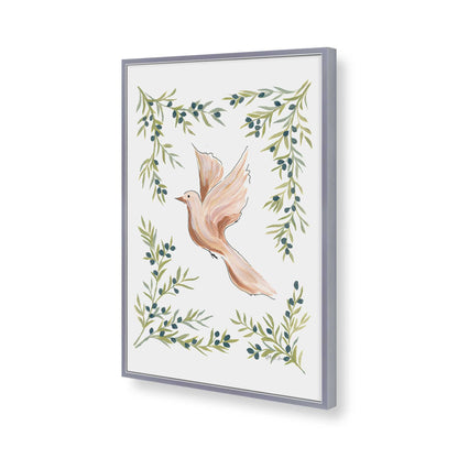 [Color:Polished Chrome], Picture of art in a Polished Chrome frame of the corner