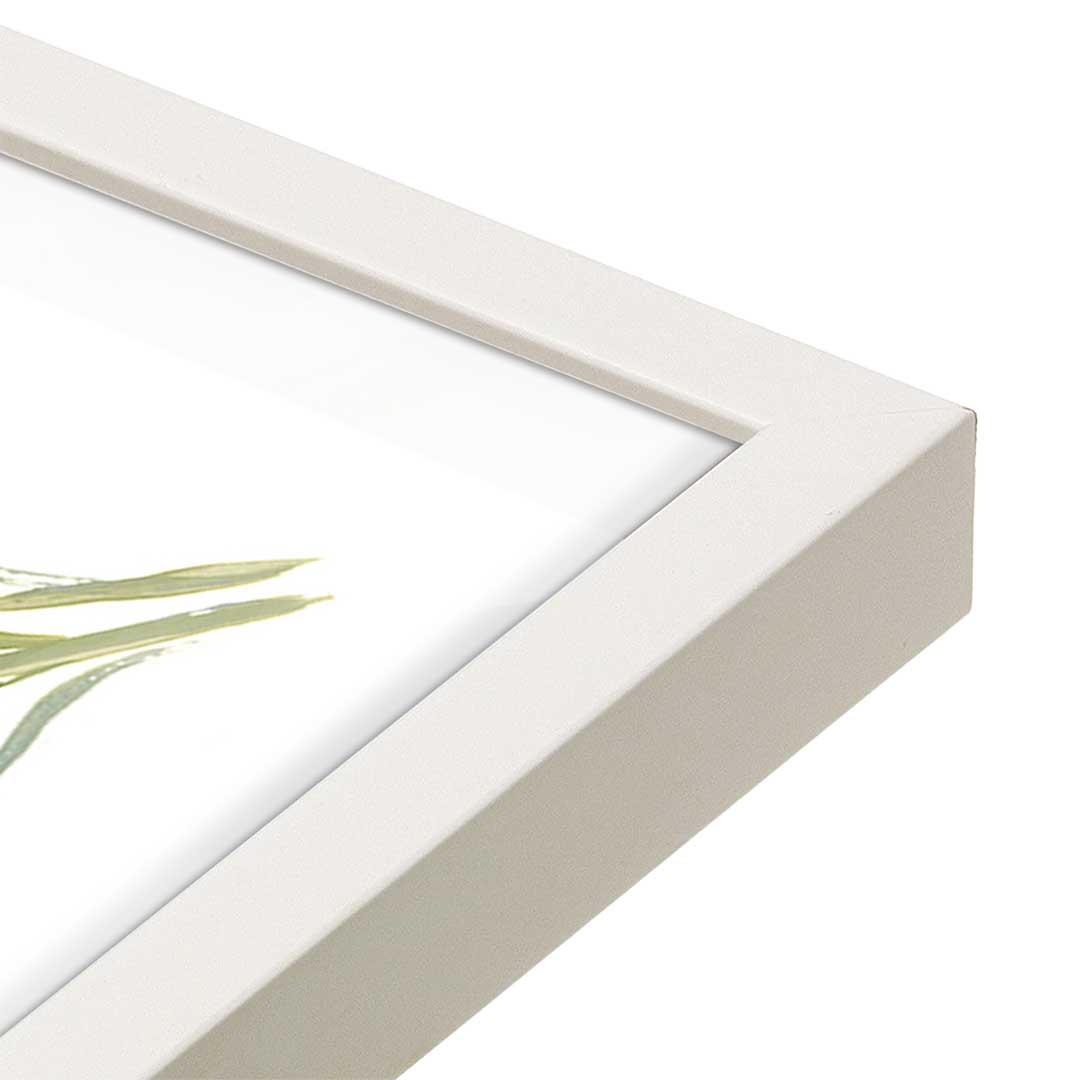 [Color:Opaque White], Picture of art in a Opaque White frame at an angle