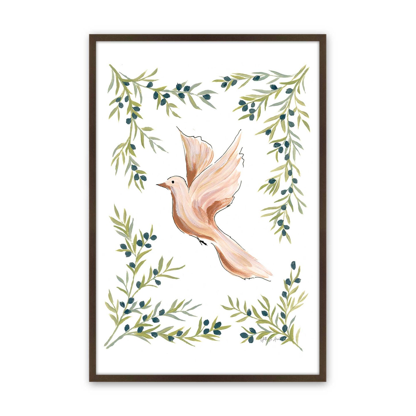 [Color:Belvinder Brown], Picture of art in a Belvinder Brown frame