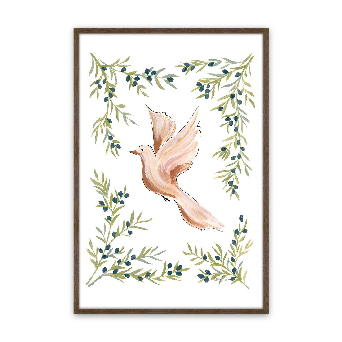 [Color:Walnut], Picture of art in a Walnut frame