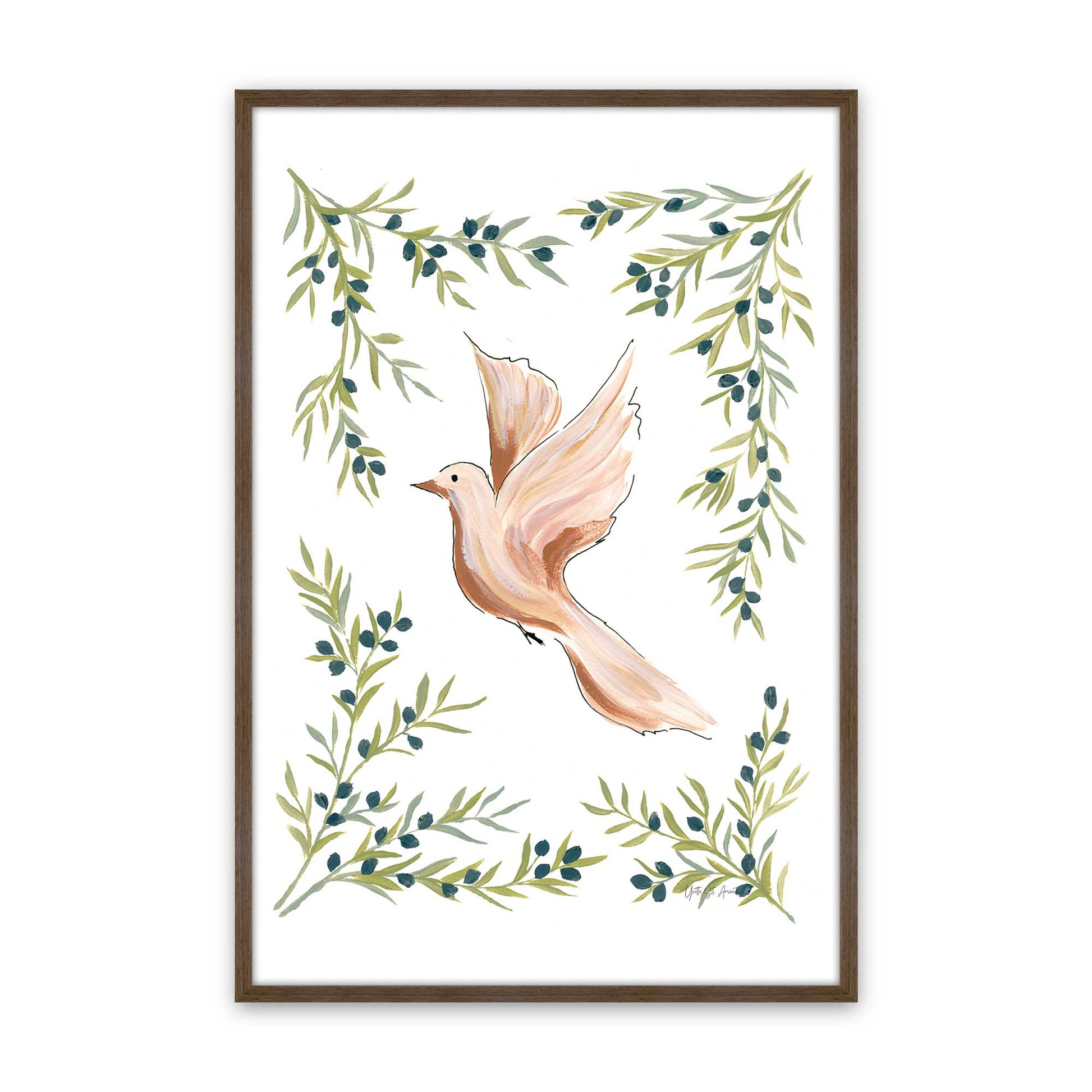 [Color:Walnut], Picture of art in a Walnut frame