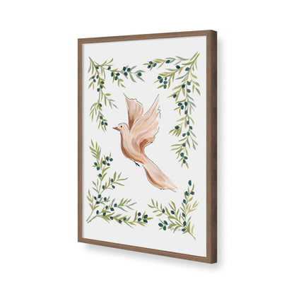 [Color:Walnut], Picture of art in a Walnut frame of the corner