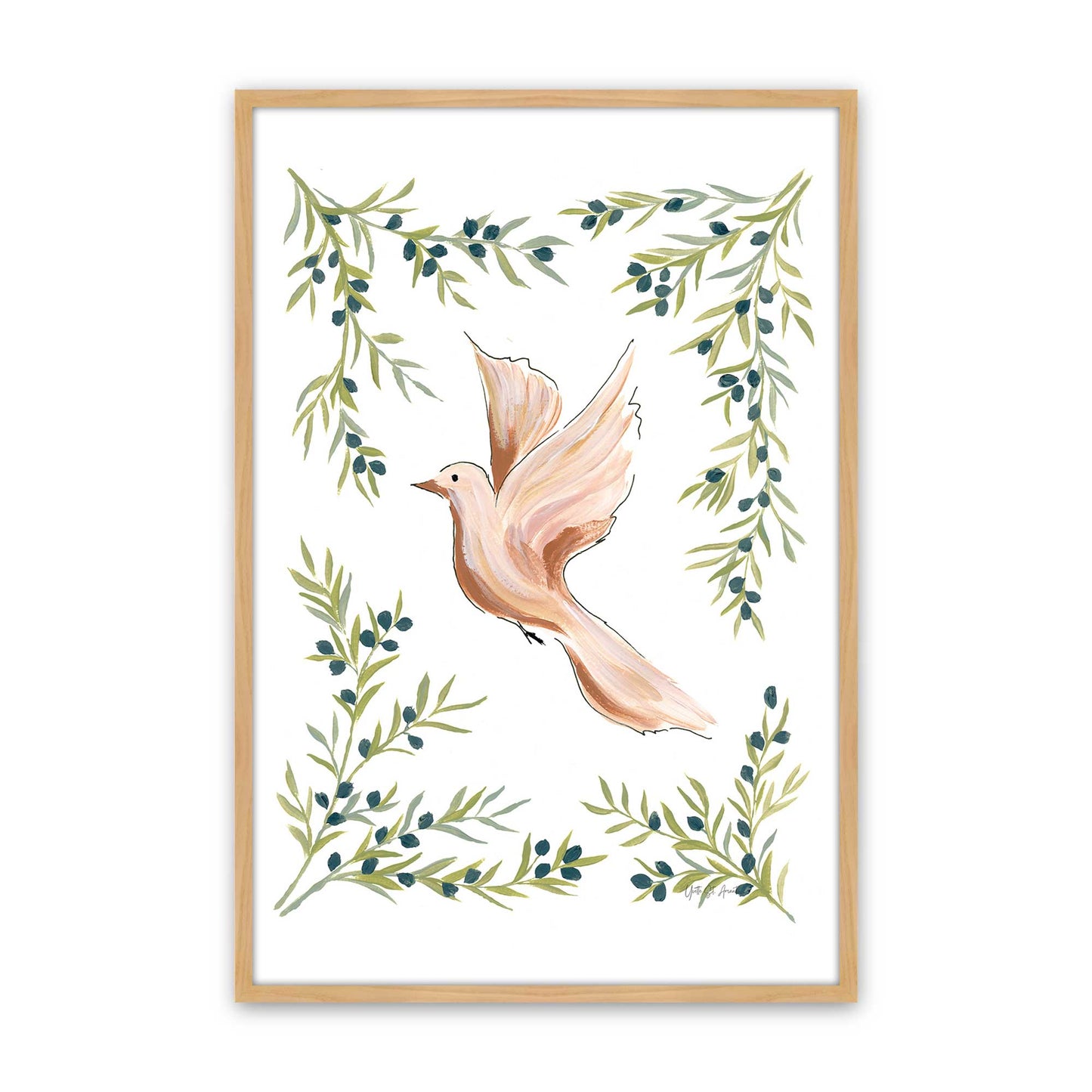 [Color:American Maple], Picture of art in a American Maple frame