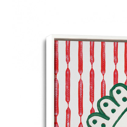 [Color:Opaque White], Picture of art in a White frame at an angle