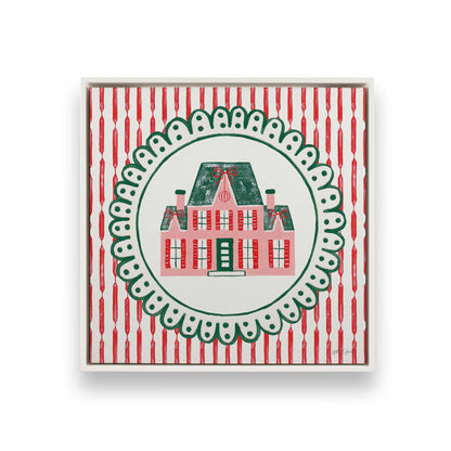 [Color:Opaque White], Picture of art in a White frame