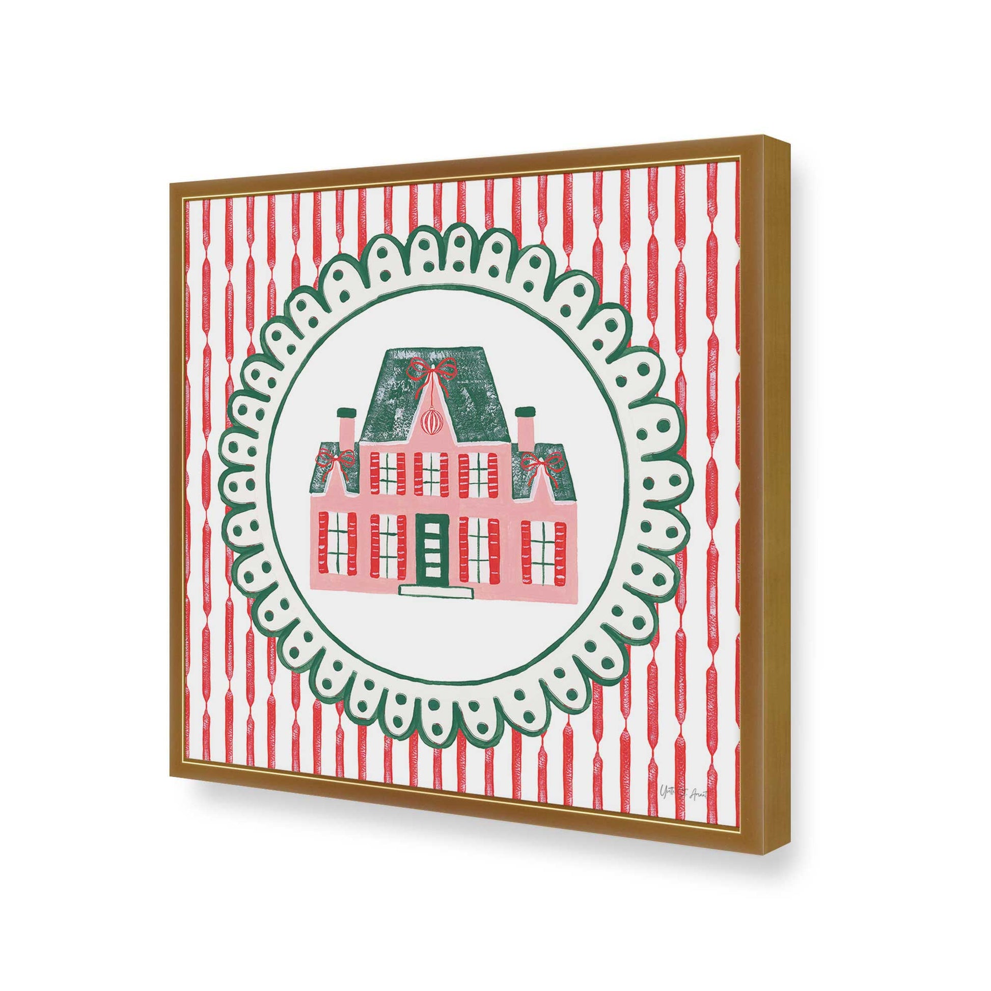 [Color:Polished Gold], Picture of art in a Polished Gold frame of the corner