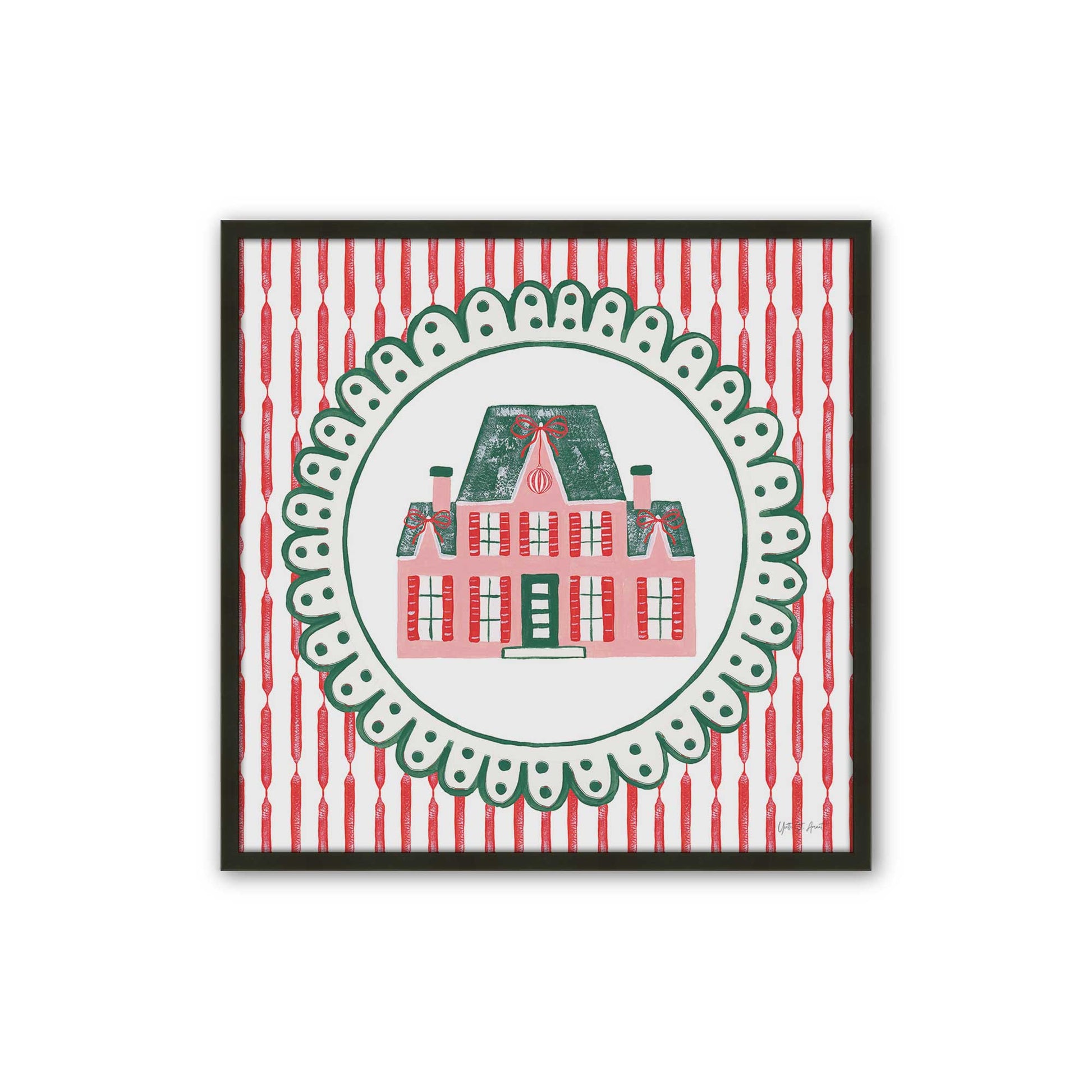 [Color:Satin Black], Picture of art in a Satin Black frame