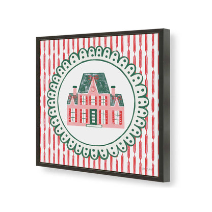 [Color:Satin Black], Picture of art in a Satin Black frame of the corner