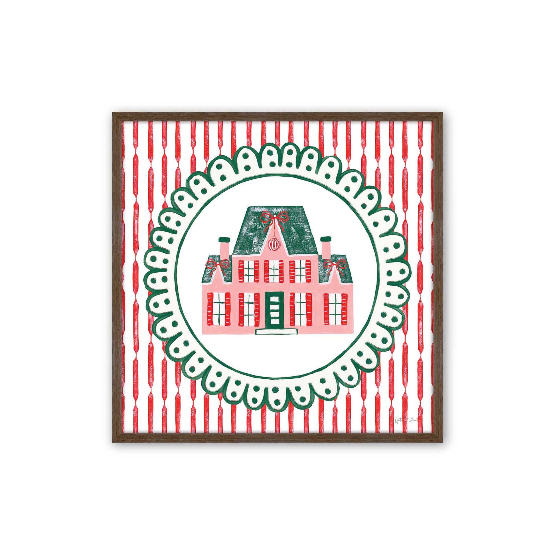 [Color:Walnut], Picture of art in a Walnut frame