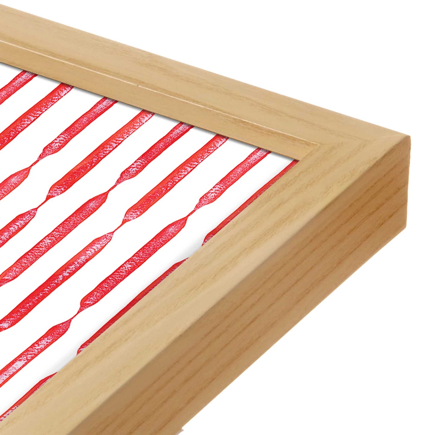 [Color:Espresso], Picture of art in a Espresso frame at an angle