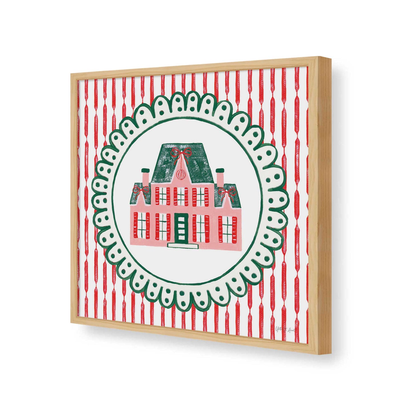 [Color:Espresso], Picture of art in a Espresso frame of the corner