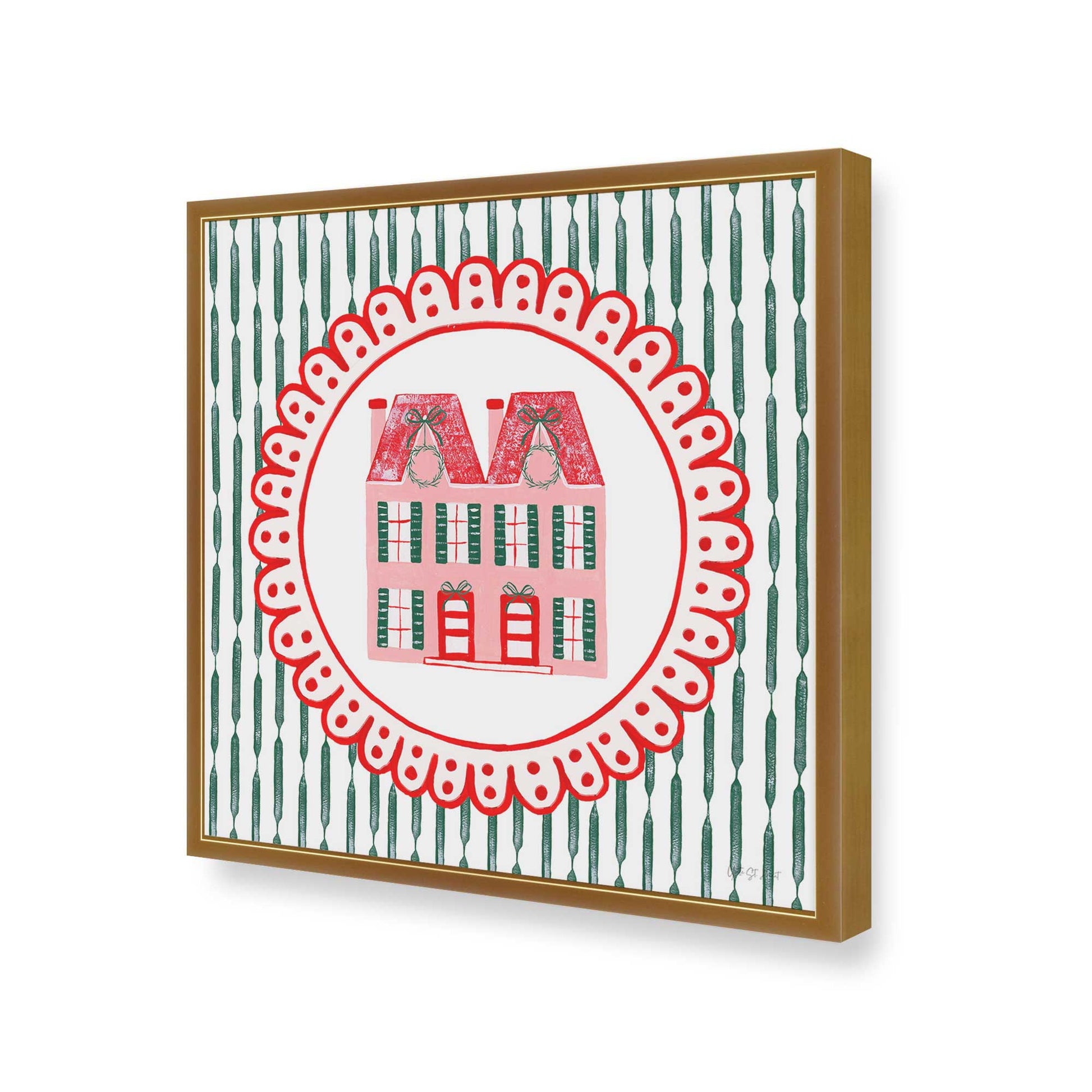 [Color:Polished Gold], Picture of art in a Polished Gold frame of the corner