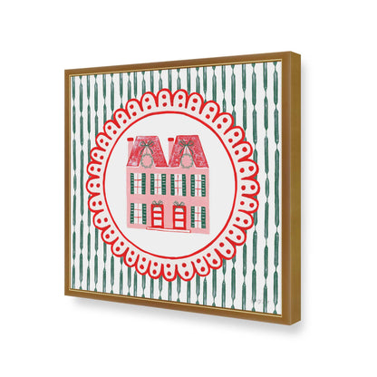 [Color:Polished Gold], Picture of art in a Polished Gold frame of the corner