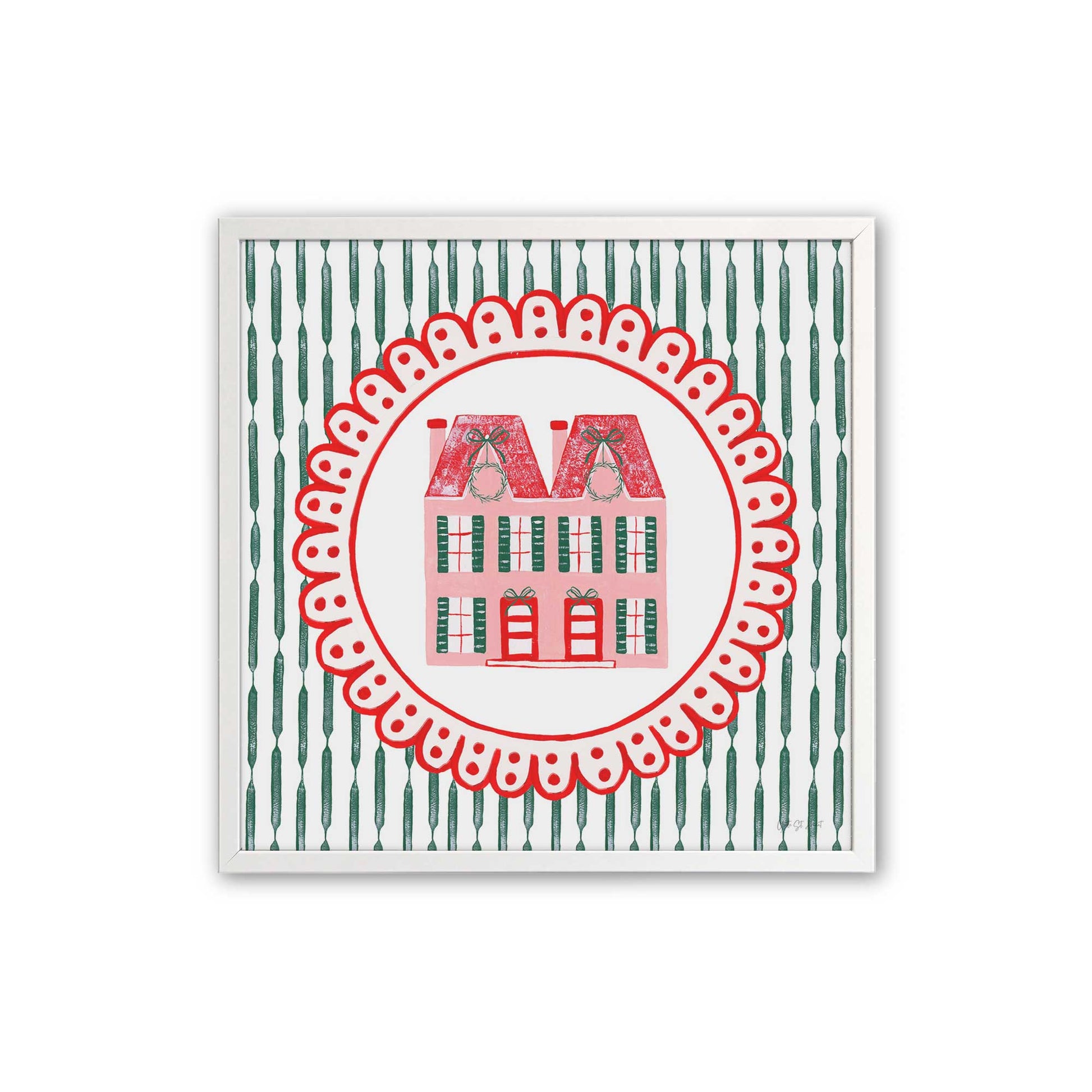 [Color:Opaque White], Picture of art in a Opaque White frame