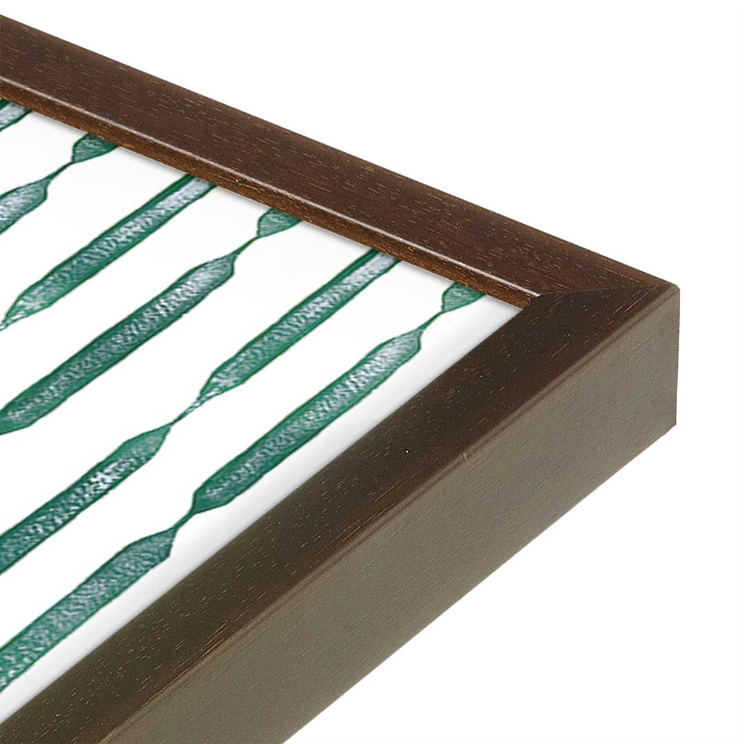 [Color:Espresso], Picture of art in a Espresso frame at an angle