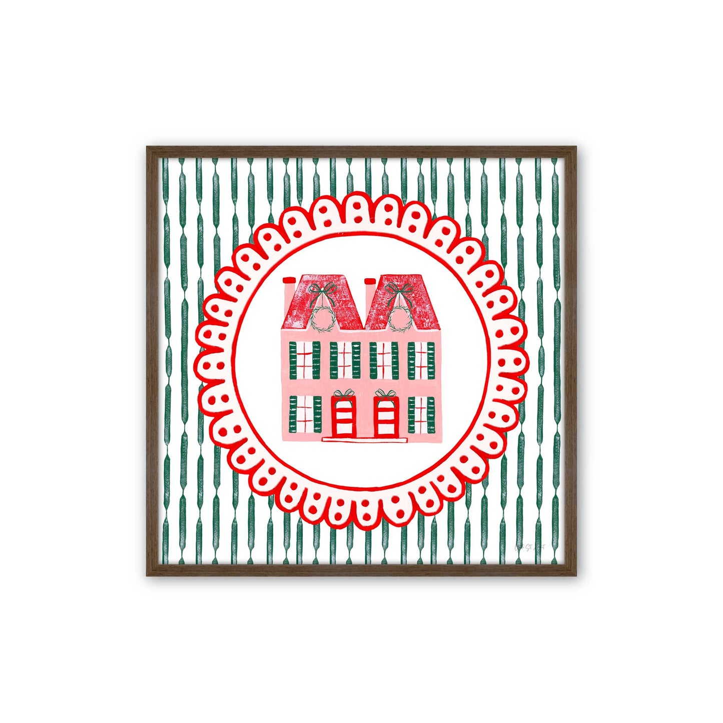 [Color:Walnut], Picture of art in a Walnut frame