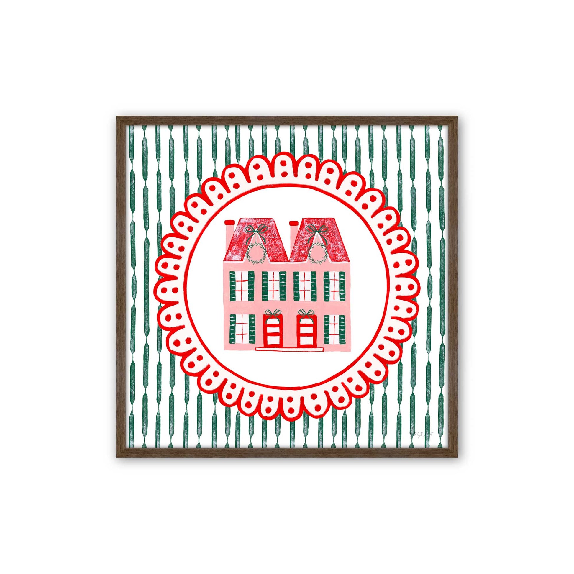 [Color:Walnut], Picture of art in a Walnut frame