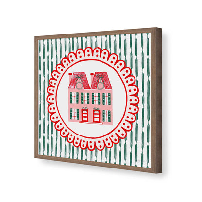 [Color:Walnut], Picture of art in a Walnut frame of the corner