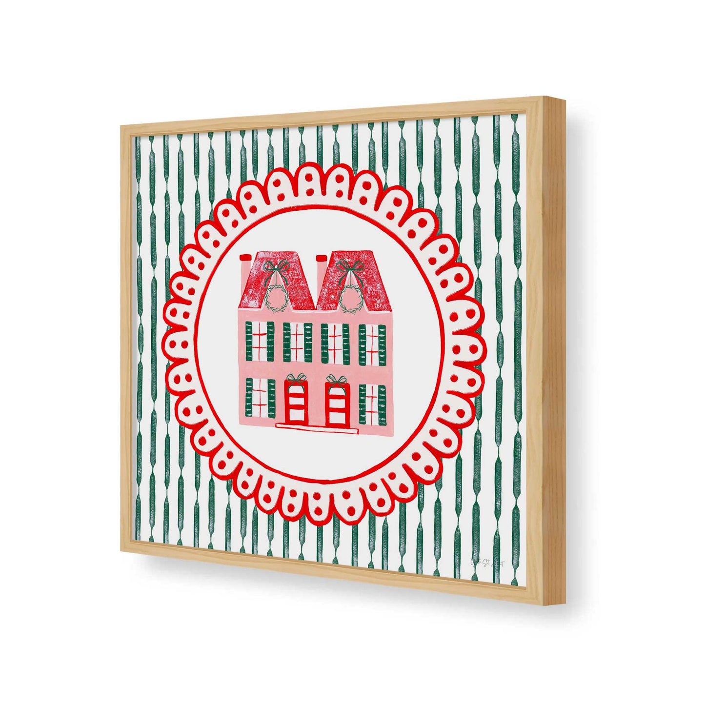 [Color:Espresso], Picture of art in a Espresso frame of the corner