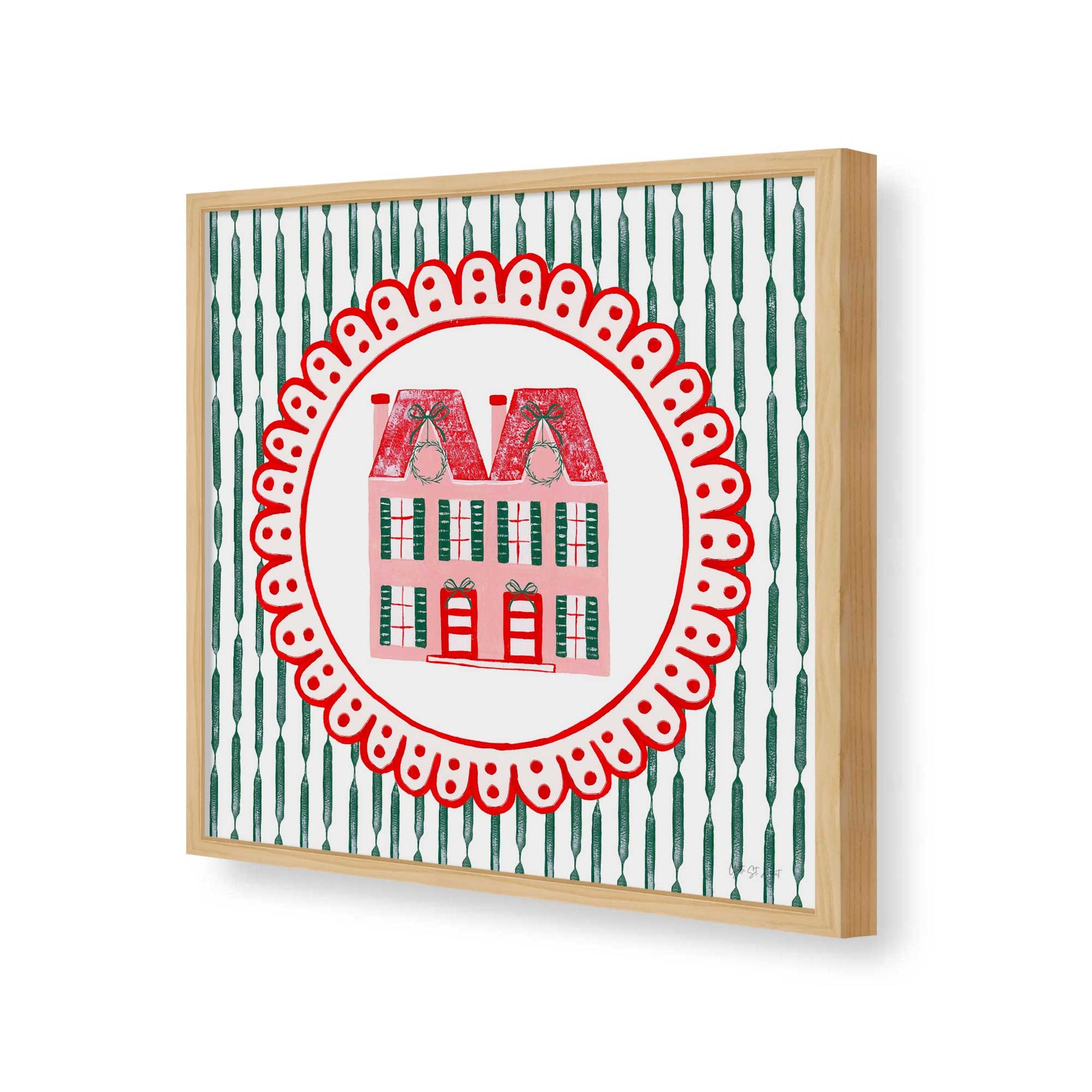 [Color:Espresso], Picture of art in a Espresso frame of the corner