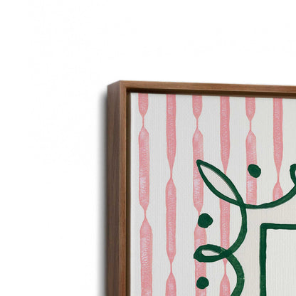 [Color:Walnut], Picture of art in a Walnut frame at an angle