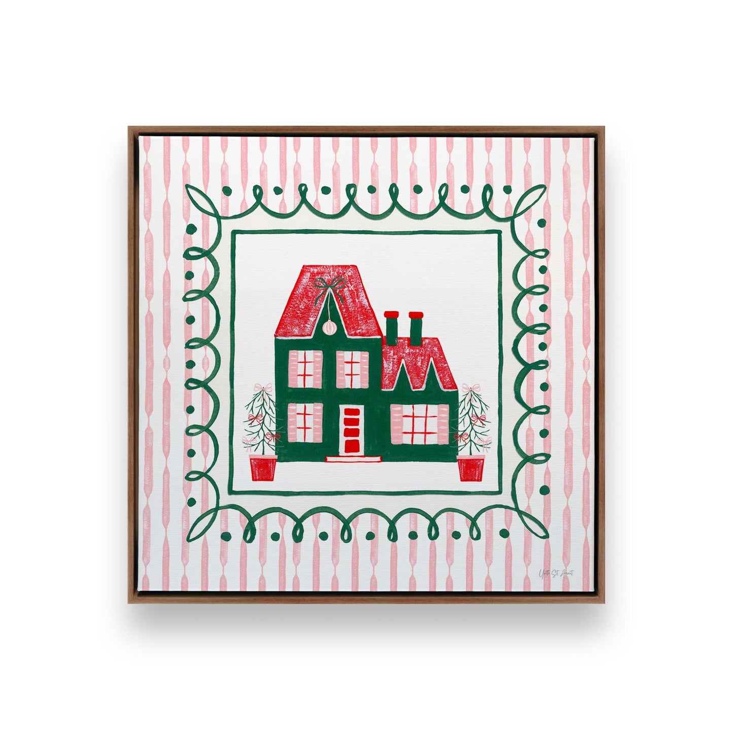 [Color:Walnut], Picture of art in a Walnut frame