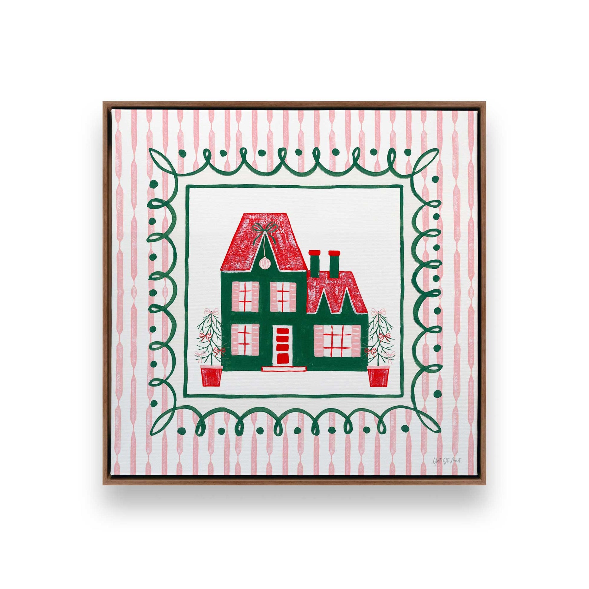 [Color:Walnut], Picture of art in a Walnut frame