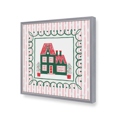 [Color:Polished Chrome], Picture of art in a Polished Chrome frame of the corner