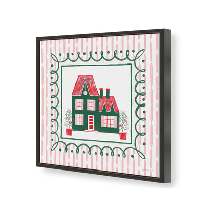 [Color:Satin Black], Picture of art in a Satin Black frame of the corner