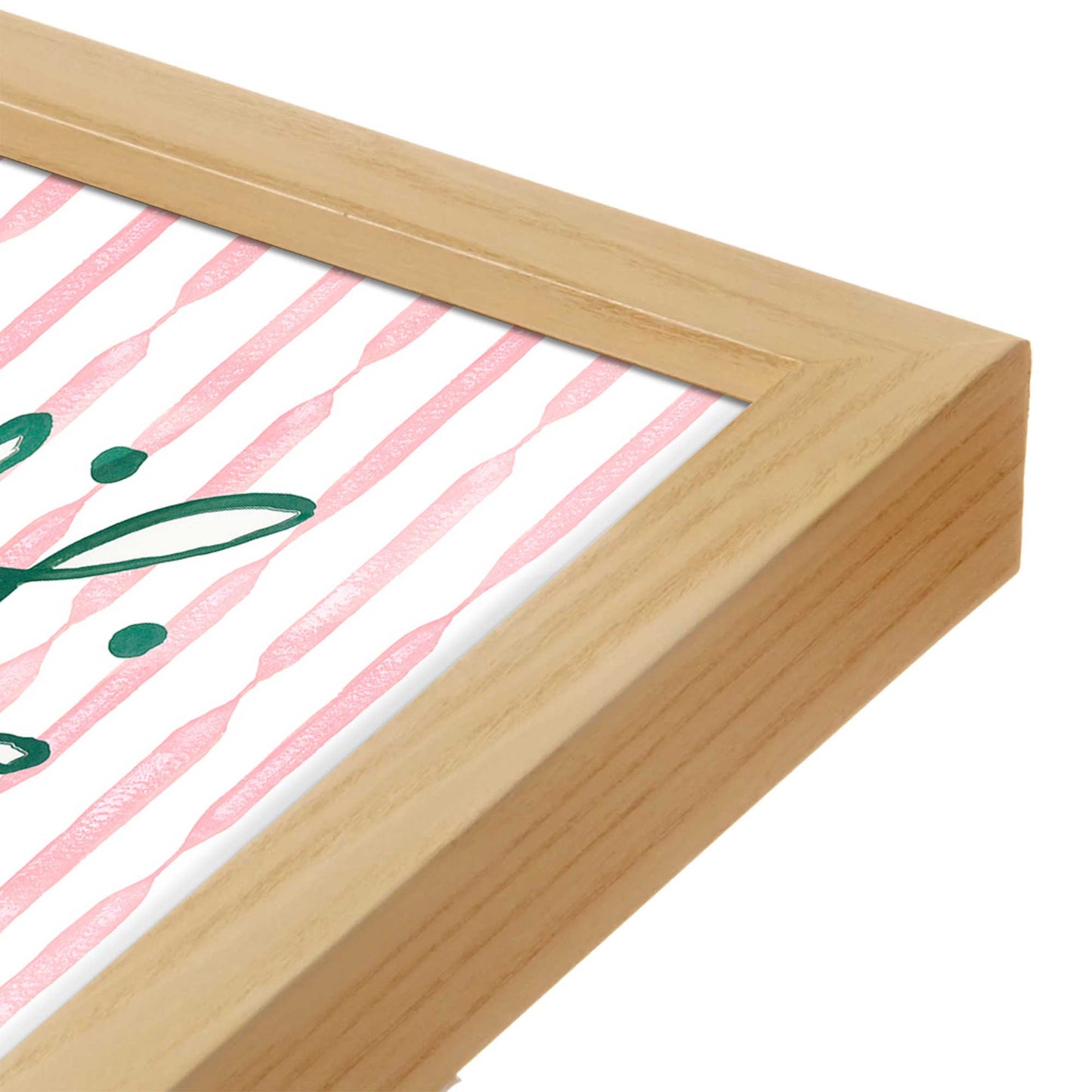 [Color:Espresso], Picture of art in a Espresso frame at an angle