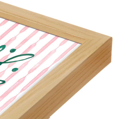 [Color:Espresso], Picture of art in a Espresso frame at an angle