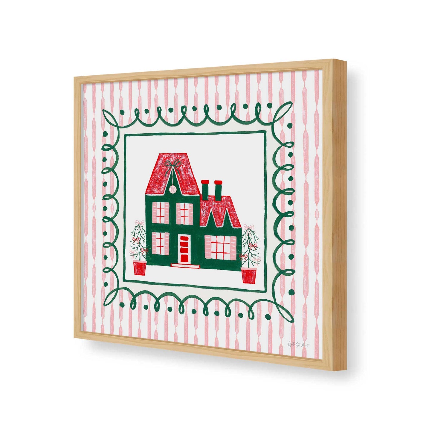 [Color:Espresso], Picture of art in a Espresso frame of the corner