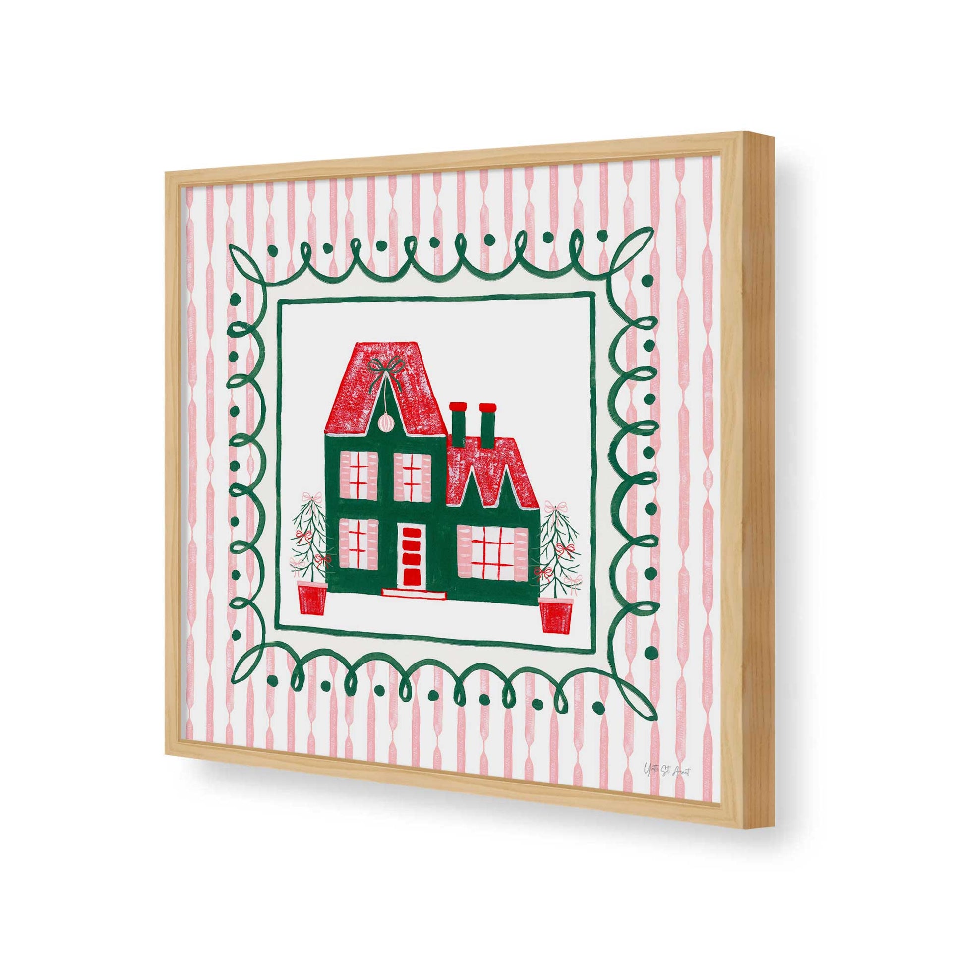 [Color:Espresso], Picture of art in a Espresso frame of the corner